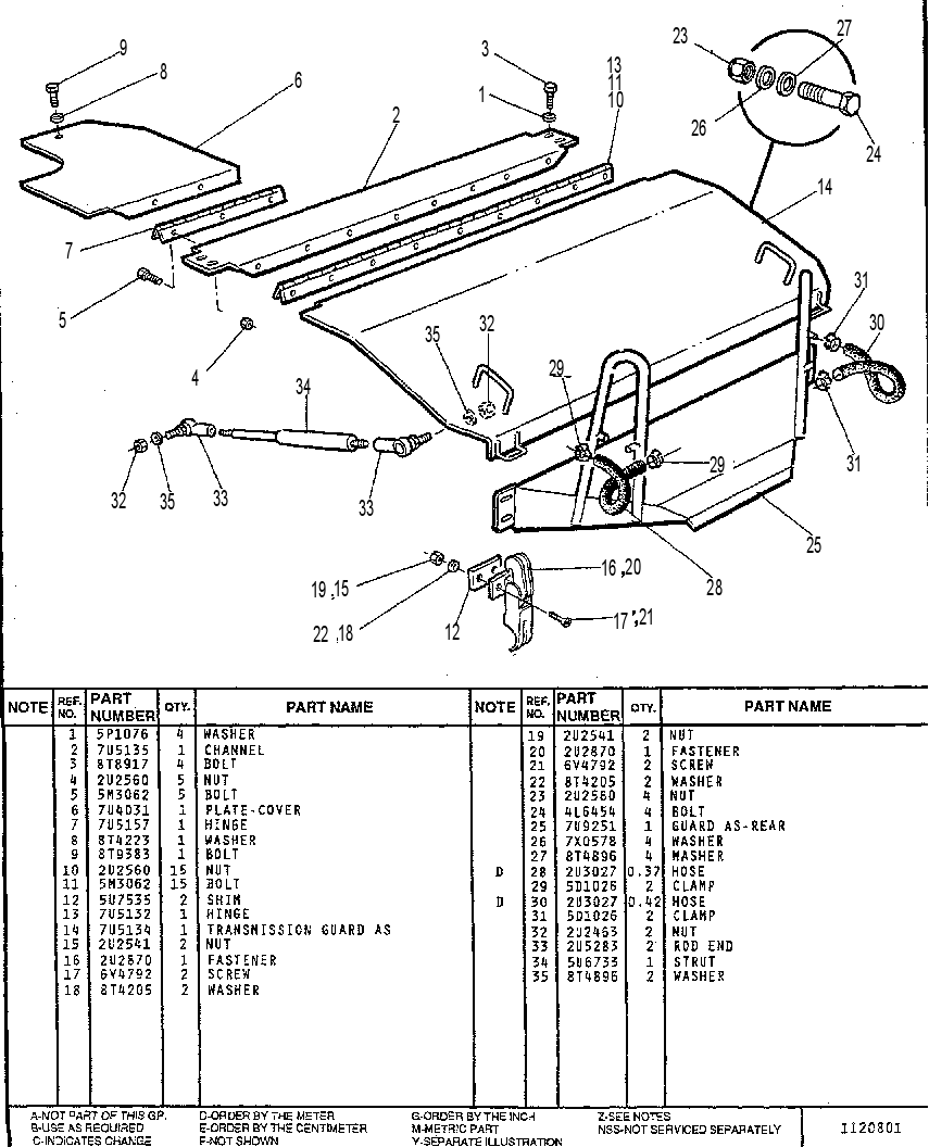 GUARD GP - TRANSMISSION 7U7651 CAT