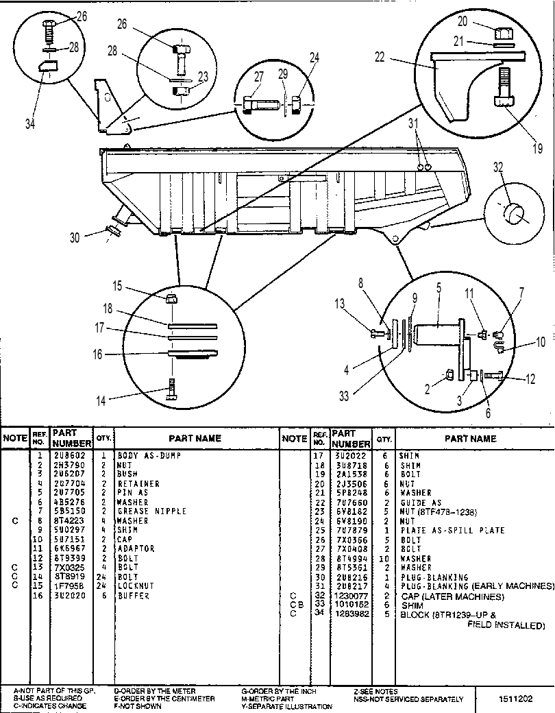 BODY GP 2U8763 CAT