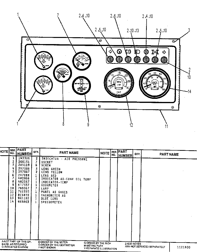 GAGE GP-WARNING & (C)(ATT) 2JJ1-88 7U3637 CAT