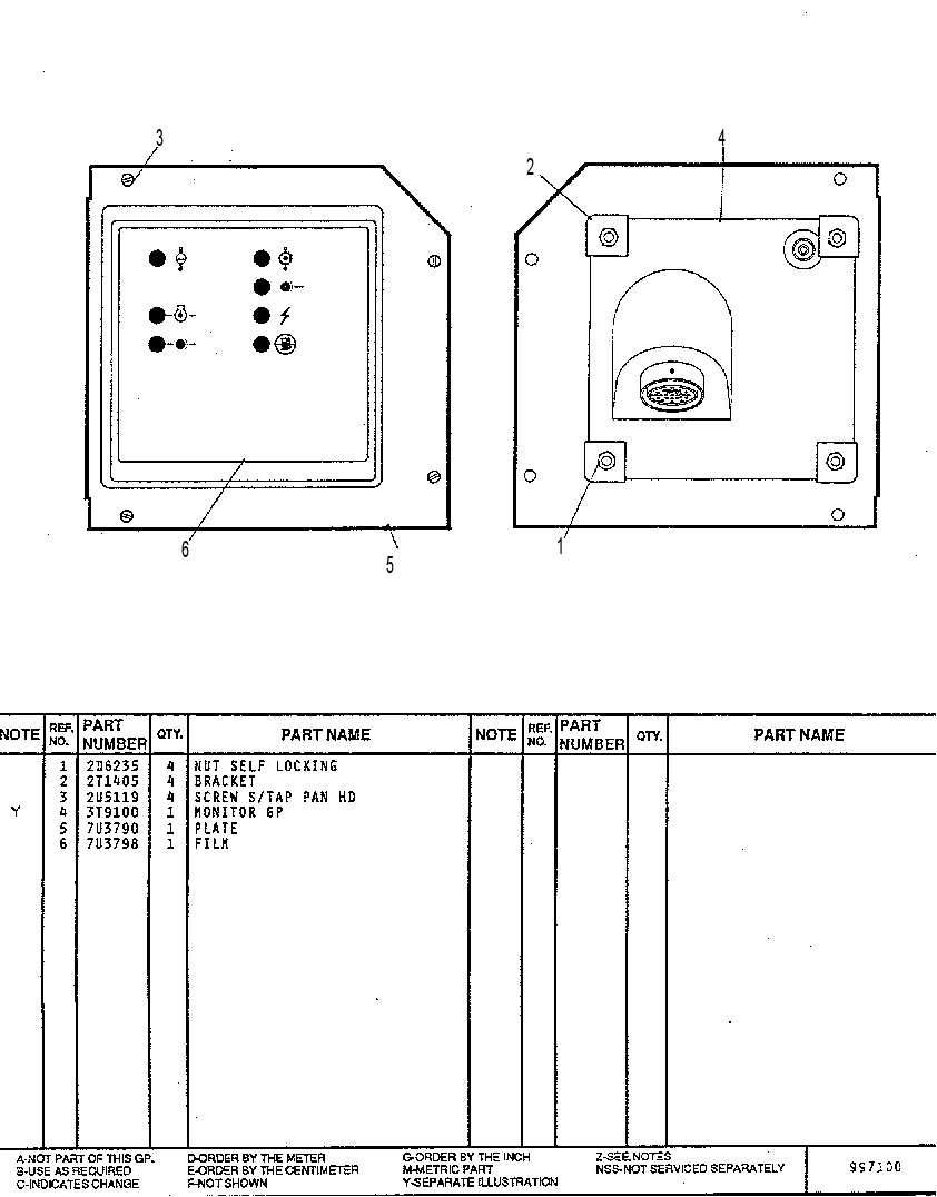 MONITOR GP - MOUNTING 7U4822 CAT