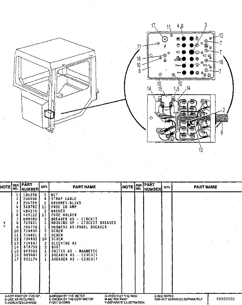 PANEL GP - CIRCUIT BREAKER-FIRST TYPE 7U3820 CAT