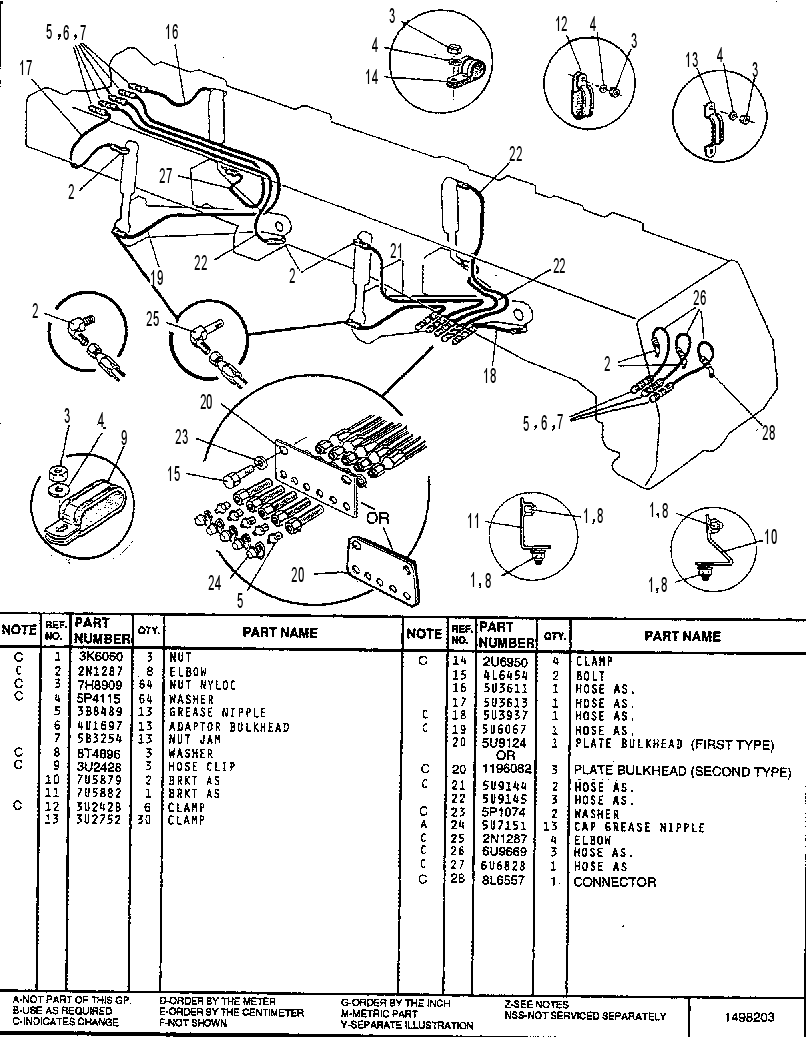 GREASE LINES GP - REAR 7U3954 CAT
