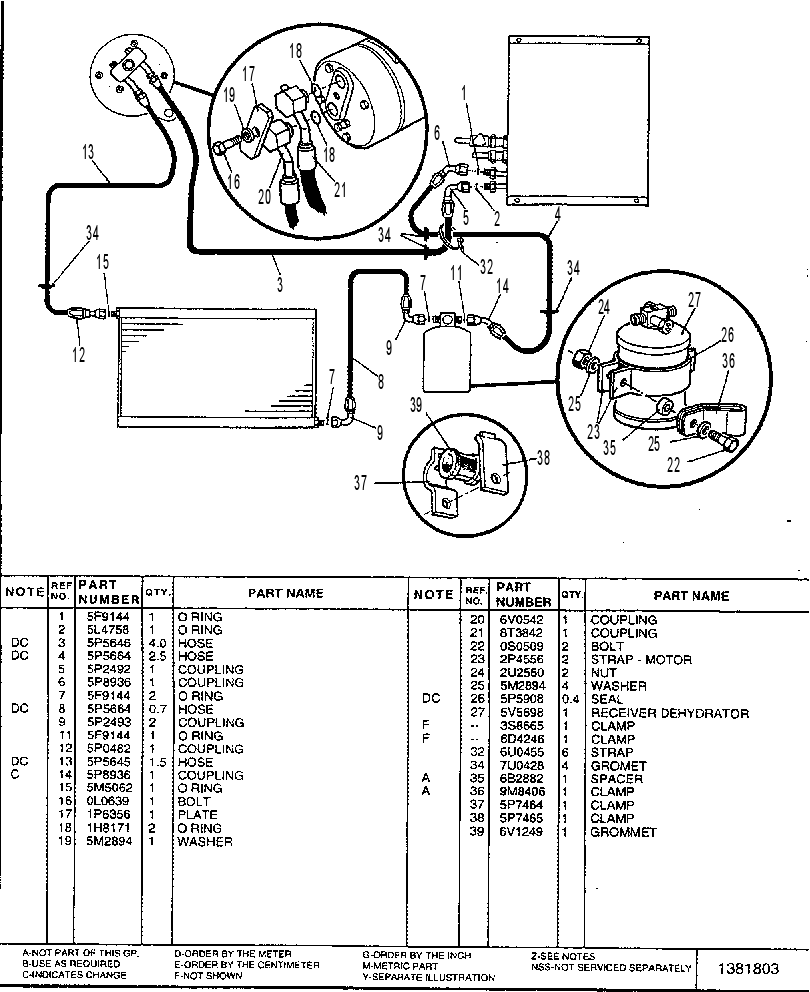 LINES GP - AIR CONDITIONER 7U6283 CAT