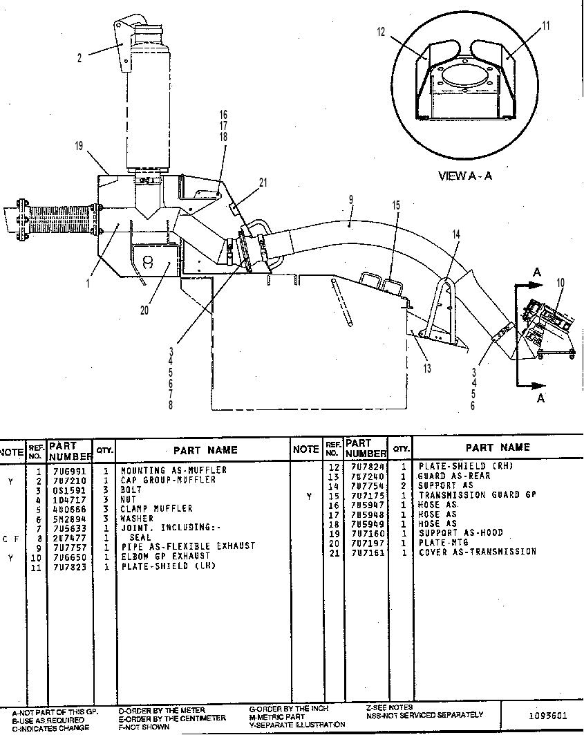 PIPING AR-EX (BODY HEAT) 7U6993 CAT