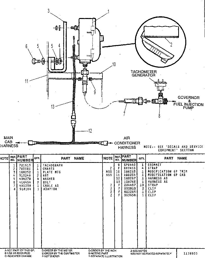 TACHOGRAPH AR 3Z5560 CAT