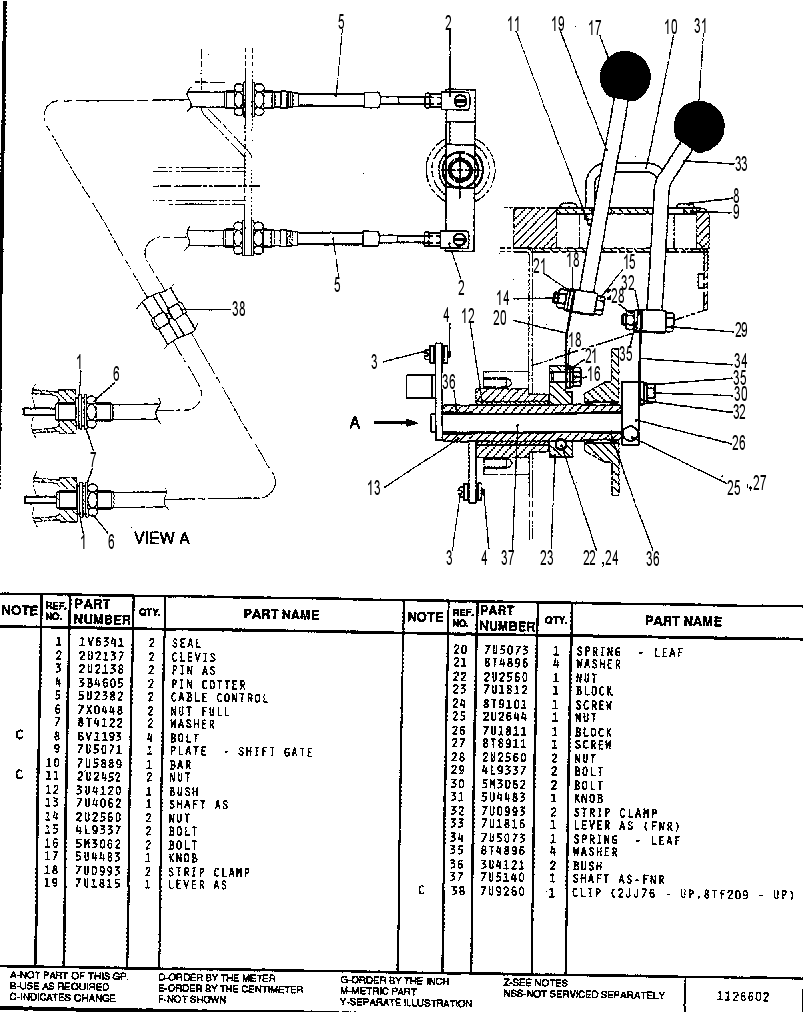 TRANSMISSION CONTROL GP 7U3877 CAT