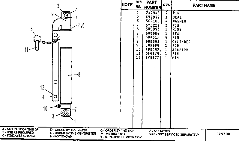 CYLINDER GP-CAB TILT 1058775 CAT