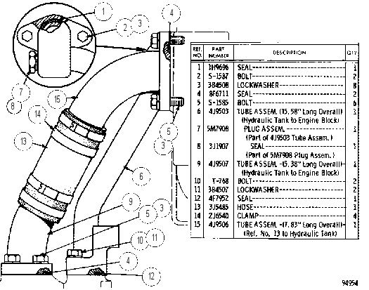 PUMP LINES GROUP 5J6663 CAT