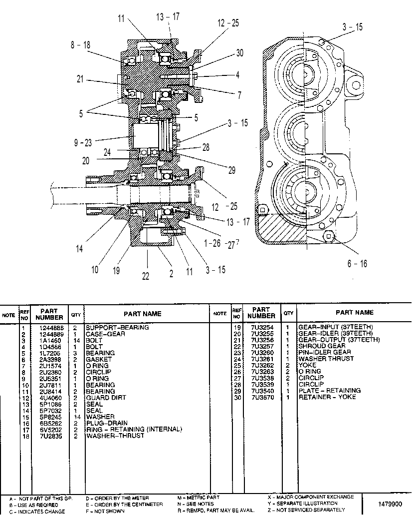 GEAR GP-TRANSFER (6WD) 1018143 CAT
