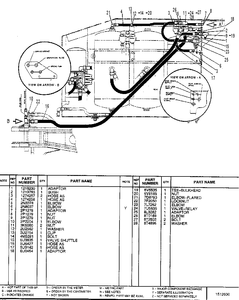 CONTROL GP-BRAKE(R)(FRONT) 1191356 CAT