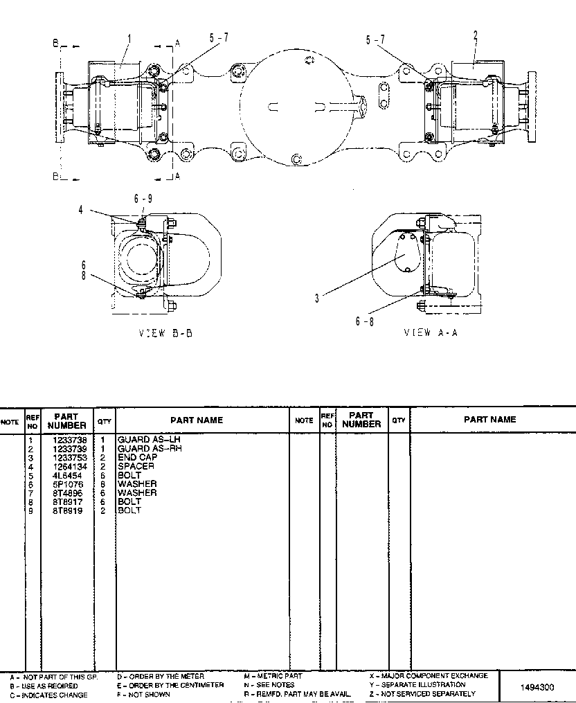 GUARD GP-MTG (BRAKE) 1189545 CAT
