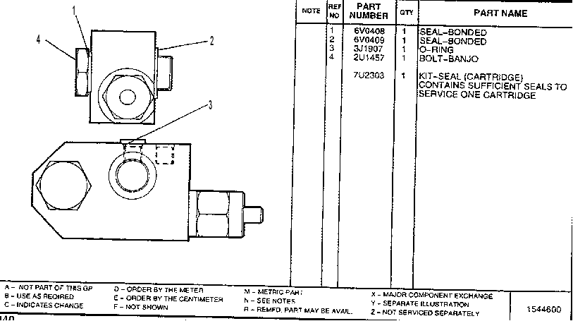 VALVE GP-COUNTERBALANCE 1338810 CAT