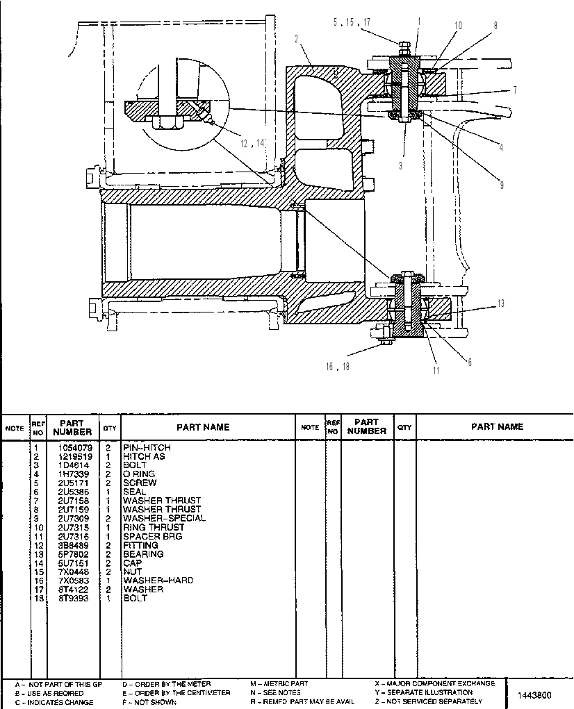 HITCH GP-OSCILLATING 1186472 CAT