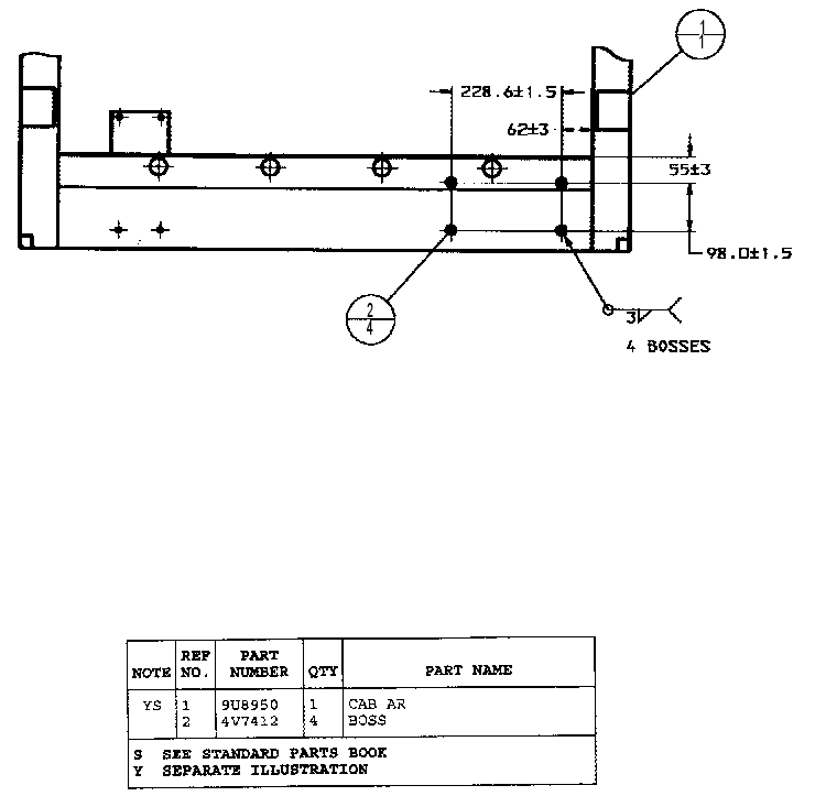 CAB ARRANGEMENT (D6H) 1116224 CAT