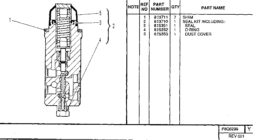 BRAKE VALVE GROUP 8Q6299 CAT