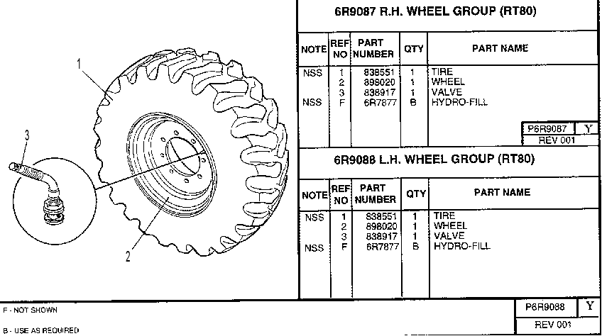 R.H. WHEEL GROUP 6R9087 CAT