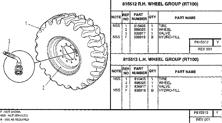 L.H. WHEEL GROUP 0815513 CAT