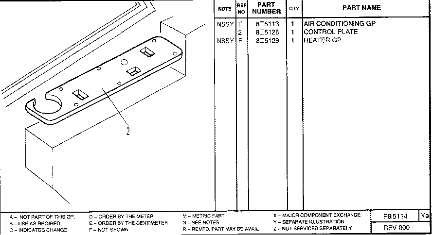 AIR CONDITIONING AR 8I5114 CAT