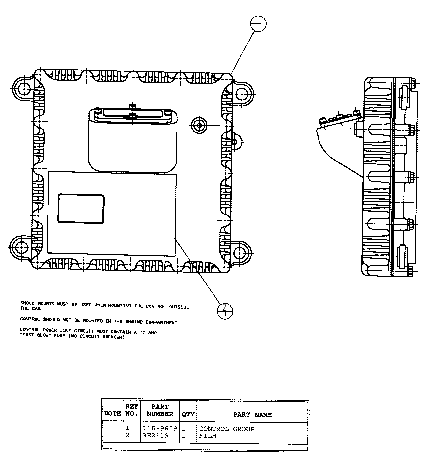 ELECTRONIC CONTROL GROUP 3E6301 CAT