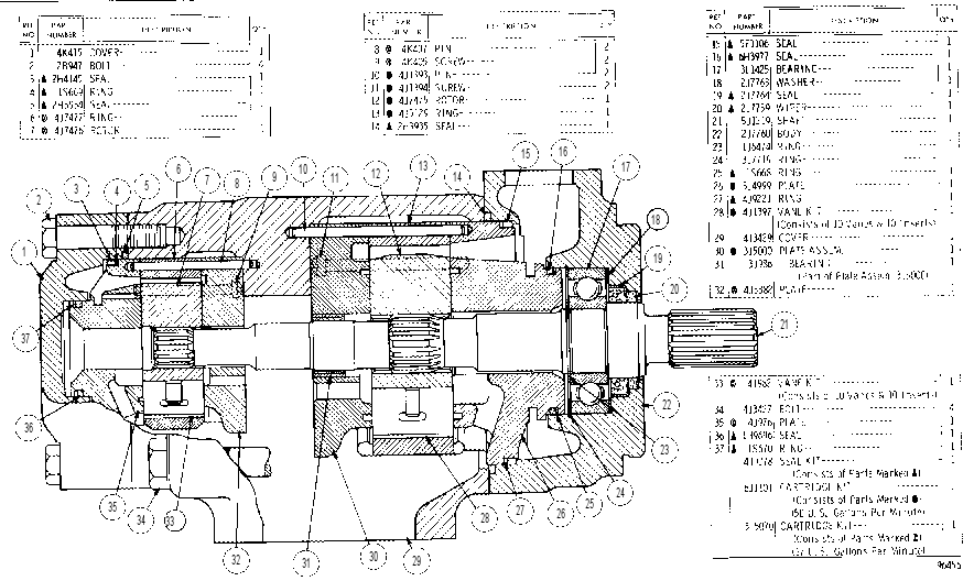 HYDRAULIC PUMP ASSEMBLY 5J2684 CAT