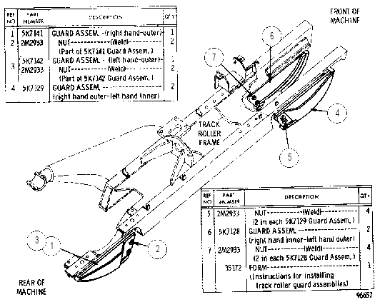 TRACK ROLLER GUIDE GUARD GROUP 5K7976 CAT