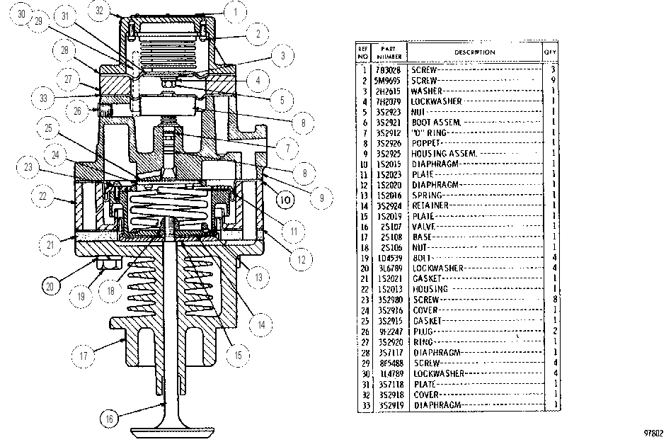 PRESSURE RATIO REGULATOR ASSEMBLY 1S7388 CAT