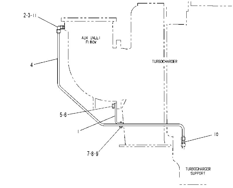 Трубопроводы панели приборов 2W8897 CAT