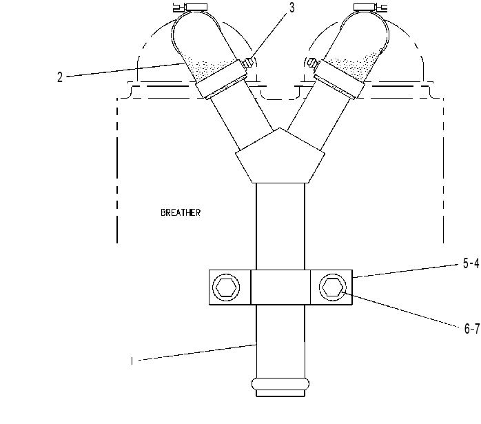 Система отвода газов 1W0801 CAT