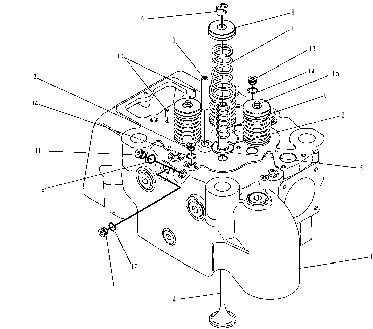 Головка блока цилиндров 7W0012 CAT
