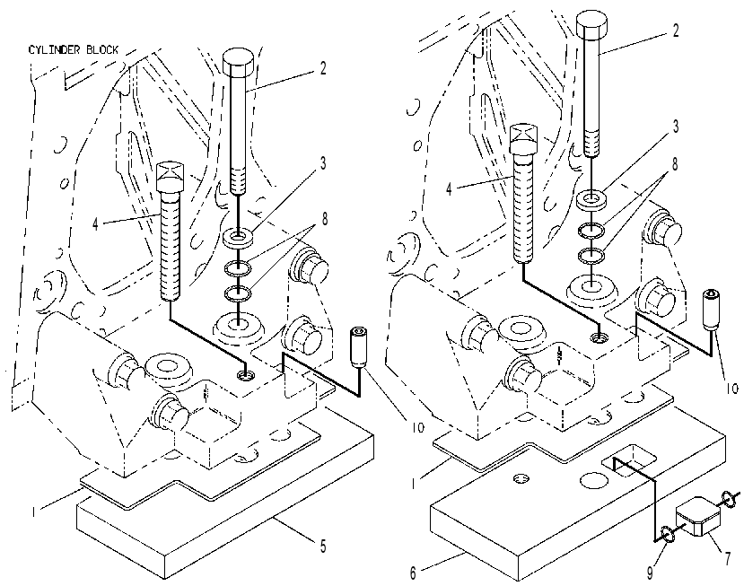 Крепление двигателя 4W7135 CAT