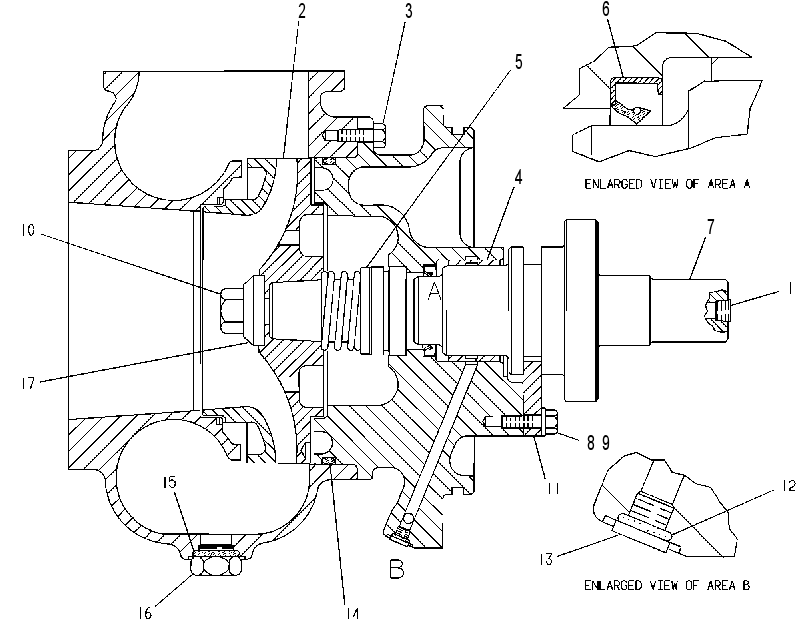Насос водяной 1W2548 CAT