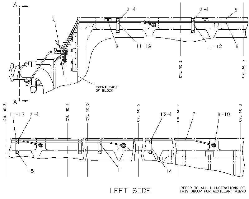 PUMP & LINES GP-VALVE LUBE 7C1720 CAT