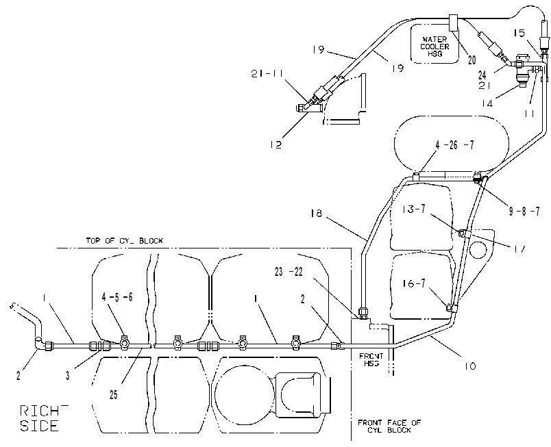 LINES GP-SHUTOFF 4W4382 CAT