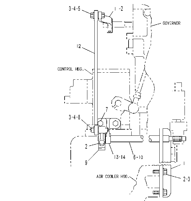 Управление регулятором оборотов 4W3704 CAT