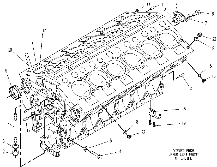 Блок цилиндров 9Y2670 CAT