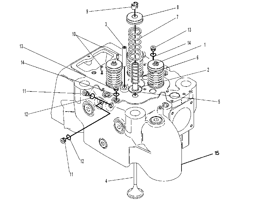 Головка блока цилиндров 4W0019 CAT