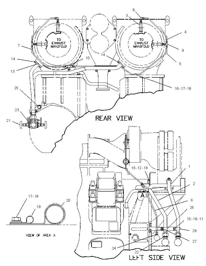 Трубопроводы водяные 4P6045 CAT