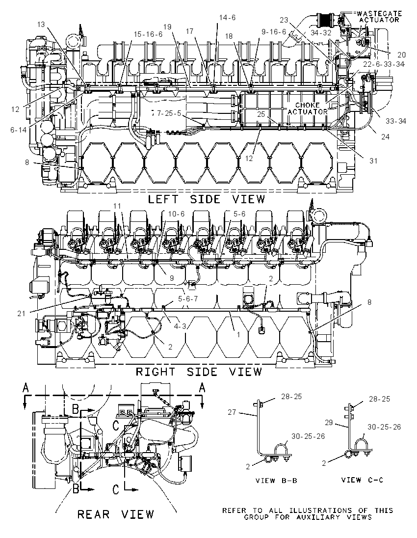 Проводка датчиков 4P5802 CAT