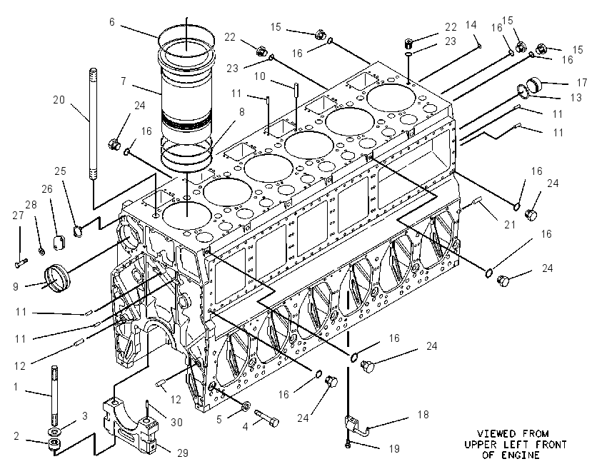 Блок цилиндров 7C0433 CAT