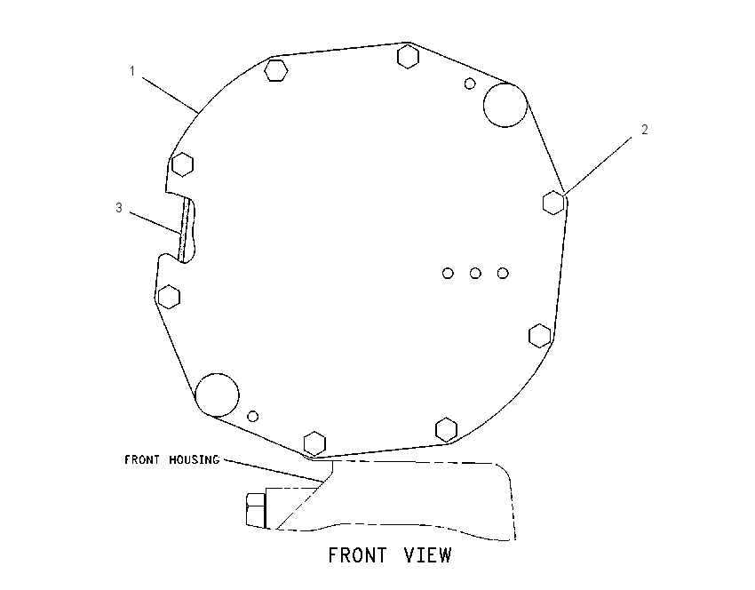 COVER GP-SCAVENGE PUMP 1236266 CAT
