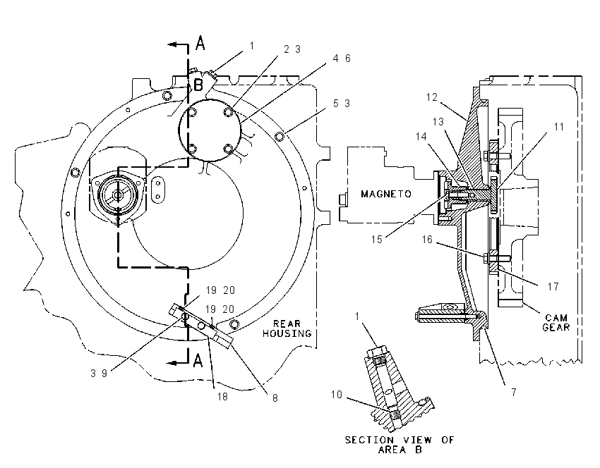 DRIVE GP-MAGNETO 4P8407 CAT