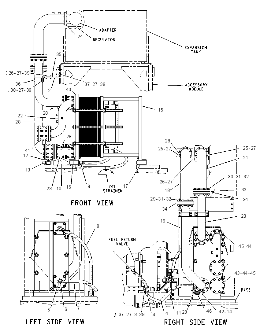 HEAT EXCHANGER & LINES GP 1291030 CAT