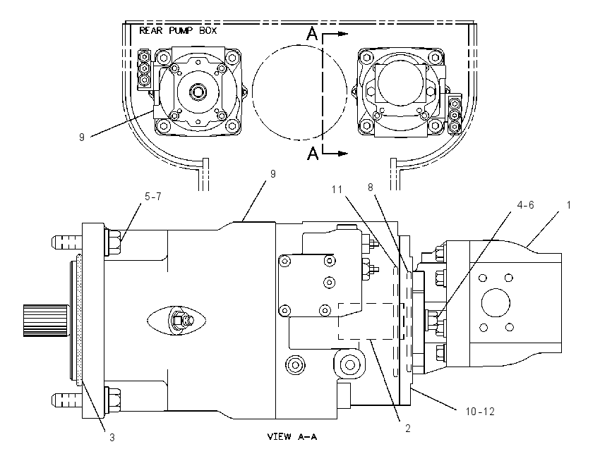 PUMP & MTG GP-STER & BRAKE CLR 8X0080 CAT