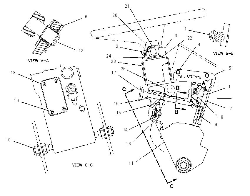 Рулевая колонка регулируемая 8X3526 CAT