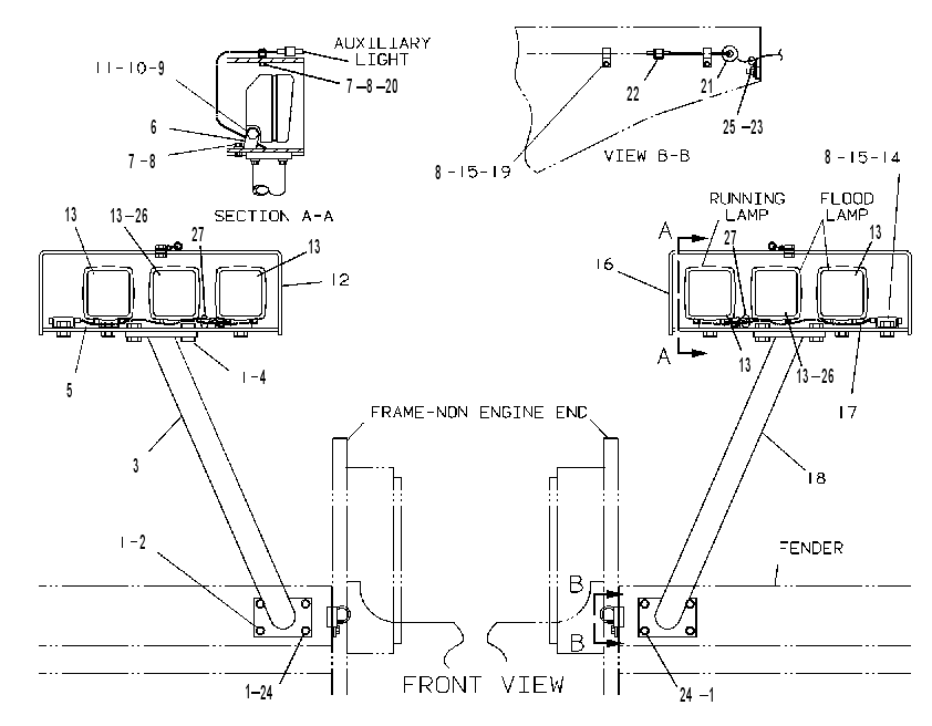 LIGHTING GP-FRONT 8X0035 CAT