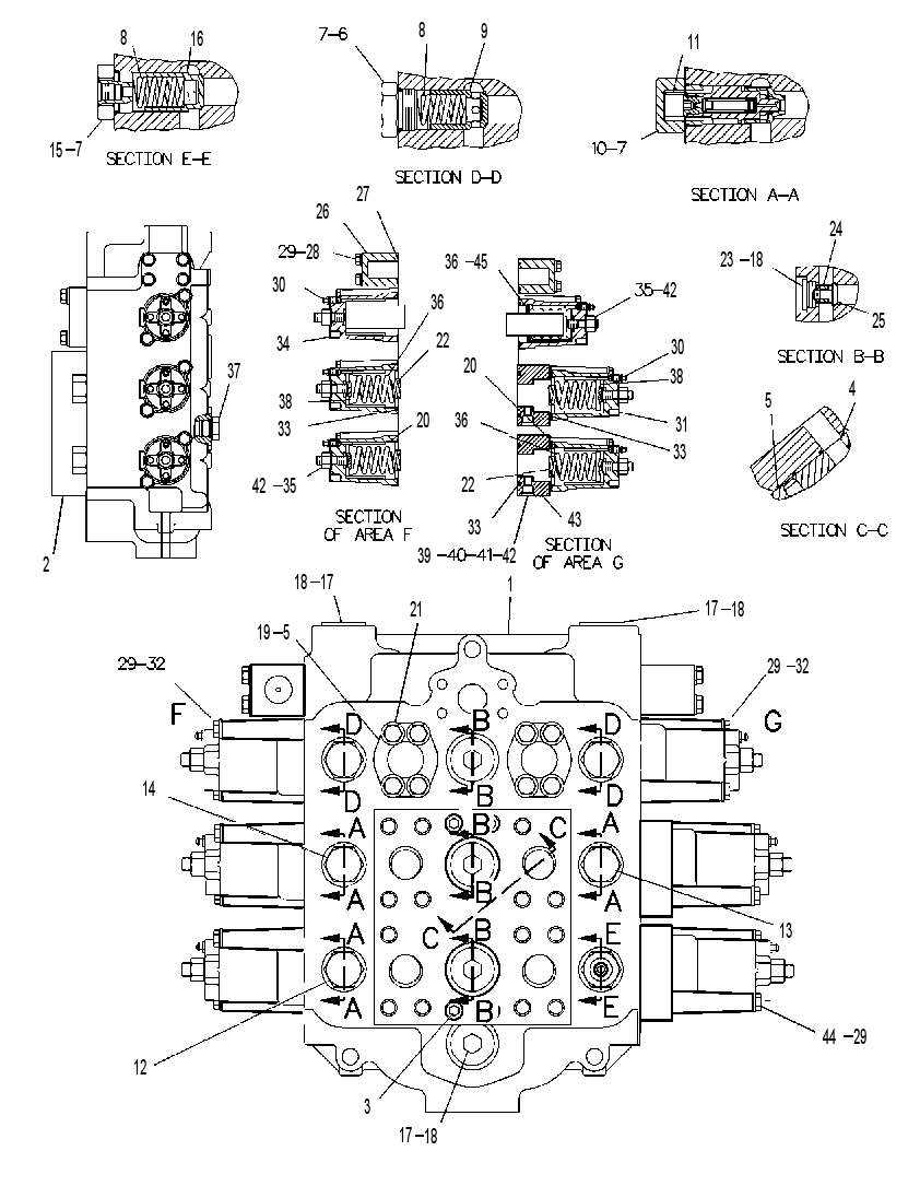 Клапан главный управляющий 9T9001 CAT