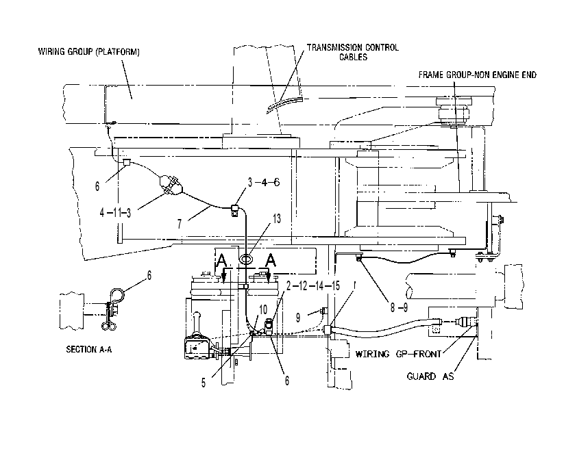 WIRING GP-TRANSMISSION 8X0052 CAT