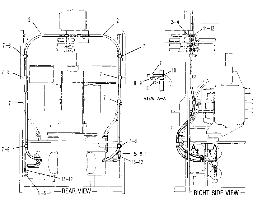 LINES GP-PARKING BRAKE 8X1723 CAT