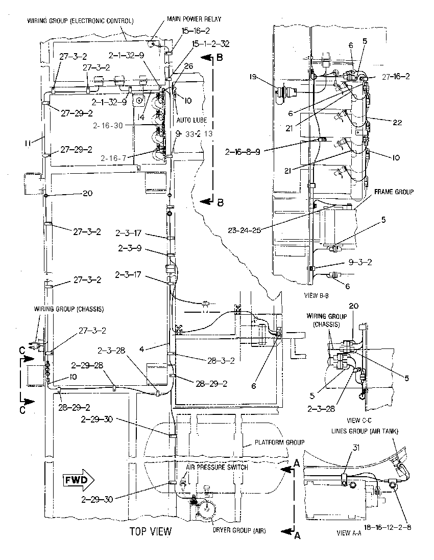 Проводка площадки 8X4837 CAT
