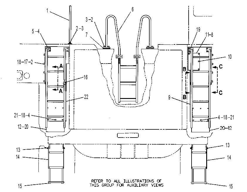 Лестница 2A6509 CAT